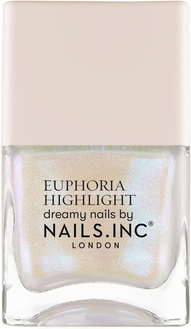 Detalle de Nails Inc Euphoria Highlight in Magic Does Exist Pink Shimmer (No Chip, Vegan) nail polish