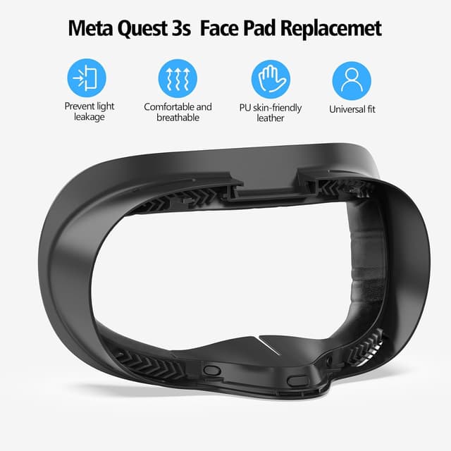 Thumbnail 4 de VZNEK Face Cover Pad for Quest 3S, Sweat-Proof PU 1️⃣