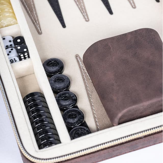 Detalle 2 de Backgammon-Set für Erwachsene mit 30 Steinen