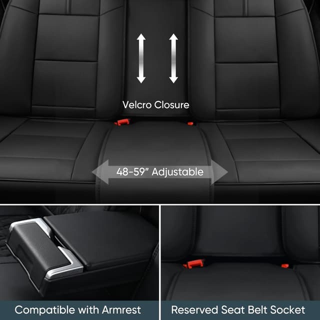 Thumbnail 3 de TIEHESYT Leather Car Seat Covers Set