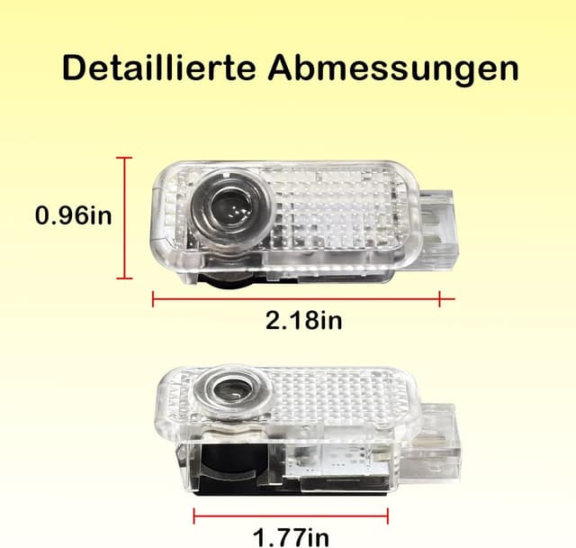 Thumbnail 4 de Krewua Confezione 2 luci proiettore logo porte