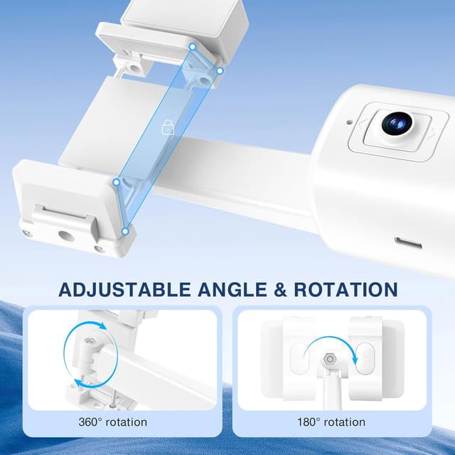 Thumbnail 2 de Auto Face Tracking Tripod 360° Rotating Stand with Remote