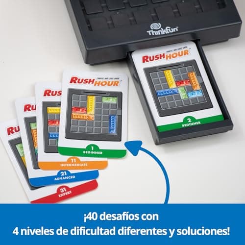 Detalle de ThinkFun Rush Hour: rompecabezas de tráfico con 40 desafíos para niños (desde 8 años) y adultos