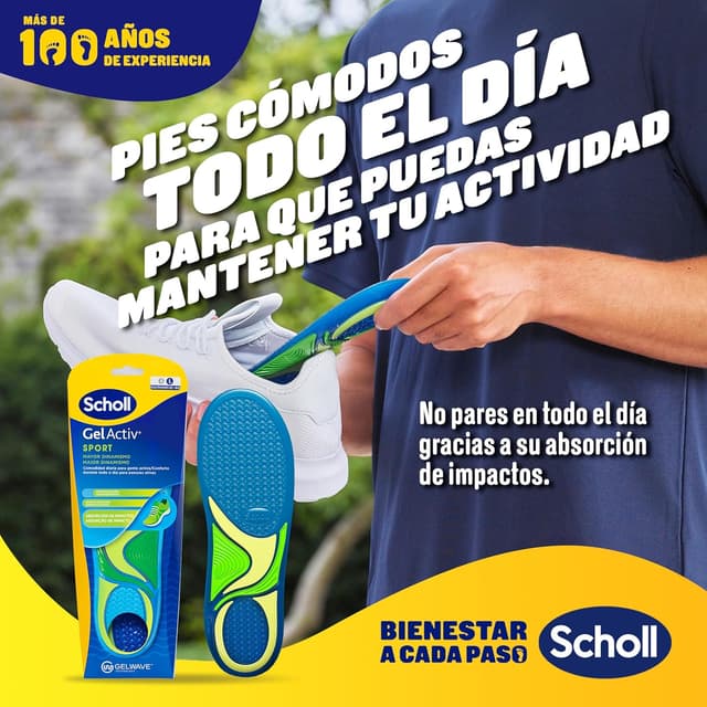 Detalle 2 de Dr. Scholl's Plantillas GelActiv Sport Hombre 40-46,5