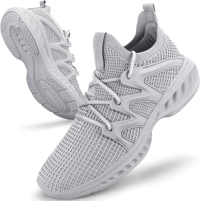 Detalle de Pujcs Men’s Slip-On Walking Shoes (Lightweight, Breathable, Non-Slip) Mesh Sneakers