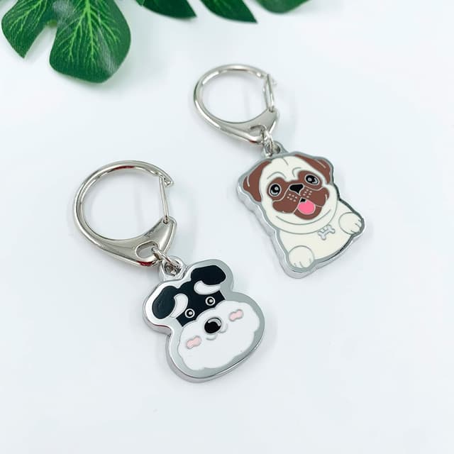 Thumbnail 6 de Blue Dream Island Schnauzer Dog ID Tag pendant key-ring keychain