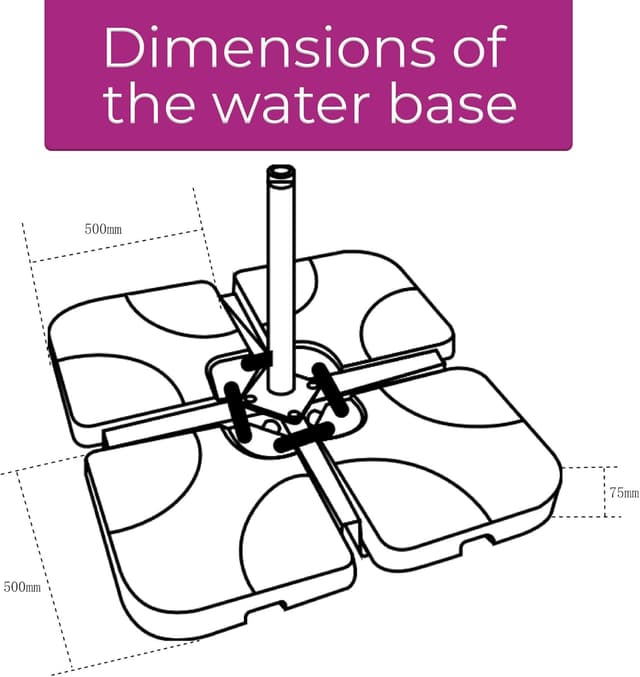 Detalle 2 de Garden cantilever parasol Neo 3M