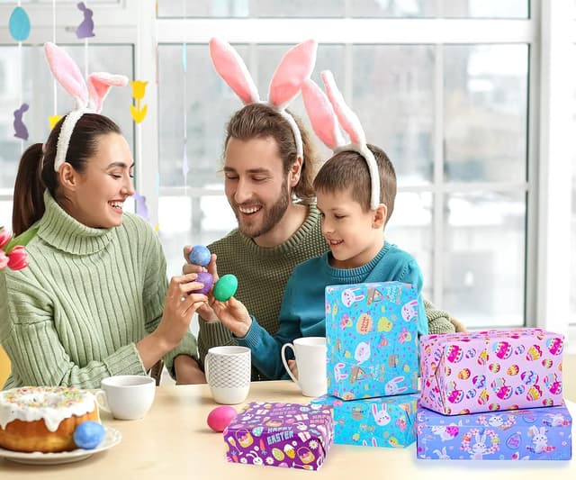 Thumbnail 4 de HBell Easter Wrapping Paper 8 Sheet