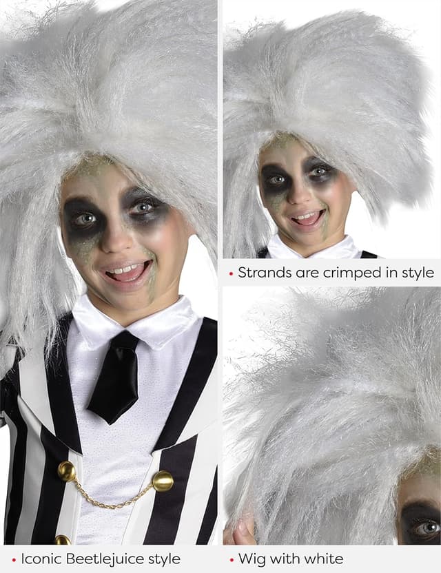 Thumbnail 3 de RUBIE'S 36630NS Beetlejuice Perücke Einheitsgröße 🎭