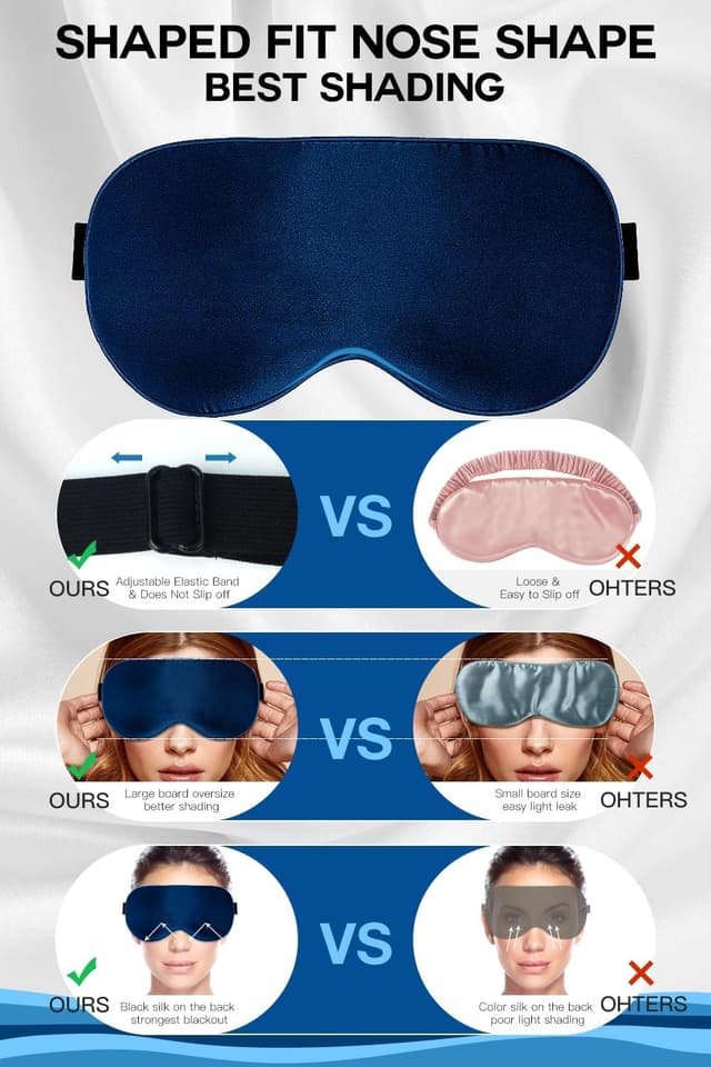 Thumbnail 3 de Aosun Silk Sleep Mask 22-momme Mulberry Silk eye mask 😴