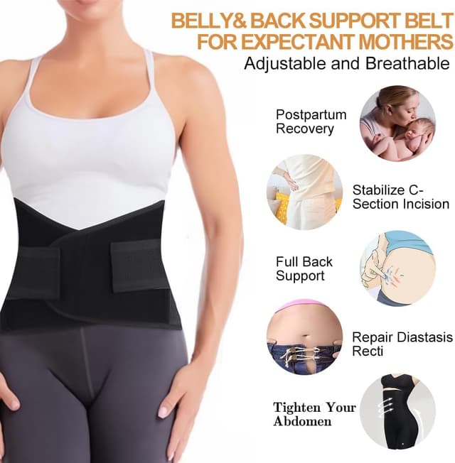Detalle 2 de ACWOO Postpartum Belly Wrap C‑Section Recovery Belt