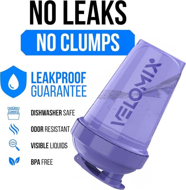 Detalle de VELOMIX protein shaker bottles 600ml