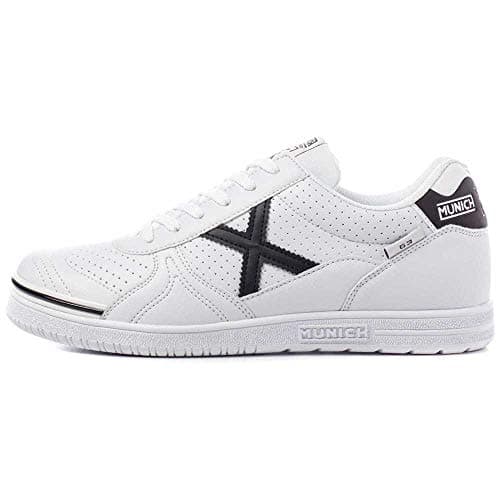 Detalle de Munich G-3 Kid Profit para niños unisex (blanco/negro) con cordones