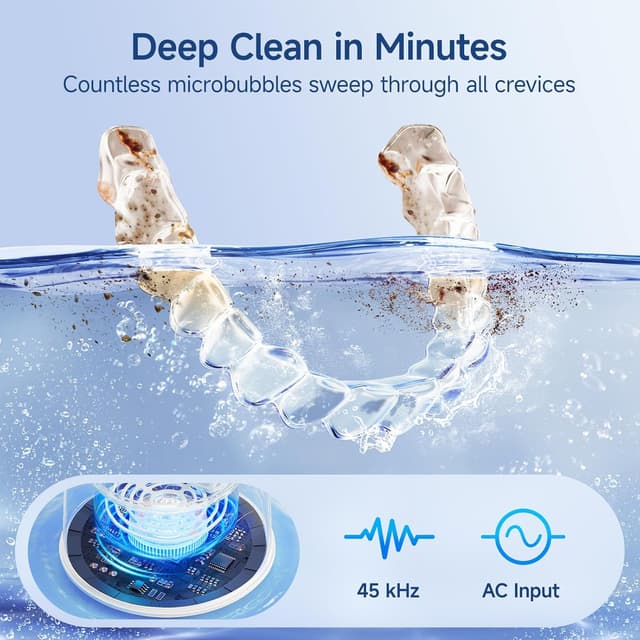 Detalle 2 de HouseSapp Ultrasonic Retainer Cleaner 45kHz