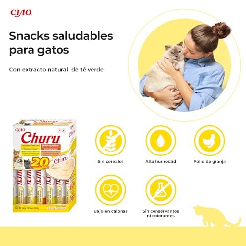 Detalle 2 de INABA Churu 20x14 g snacks gato