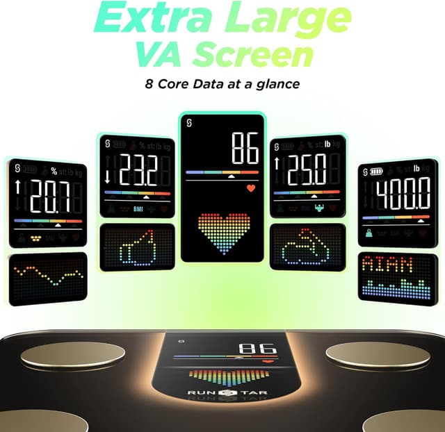 Thumbnail 1 de RunStar Smart Scale with 8-in-1 Display ⚖