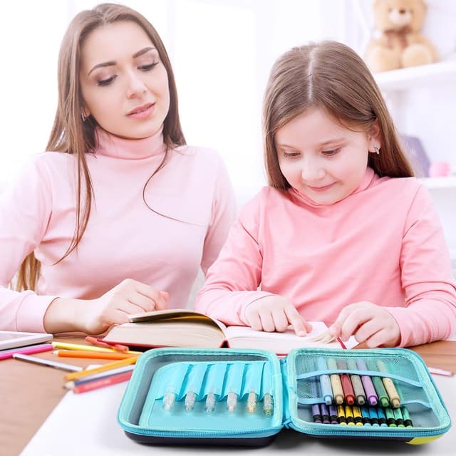 Thumbnail 6 de OFFCUP trousse à crayons dinosaure 3D, grand format à fermeture éclair et 3 compartiments