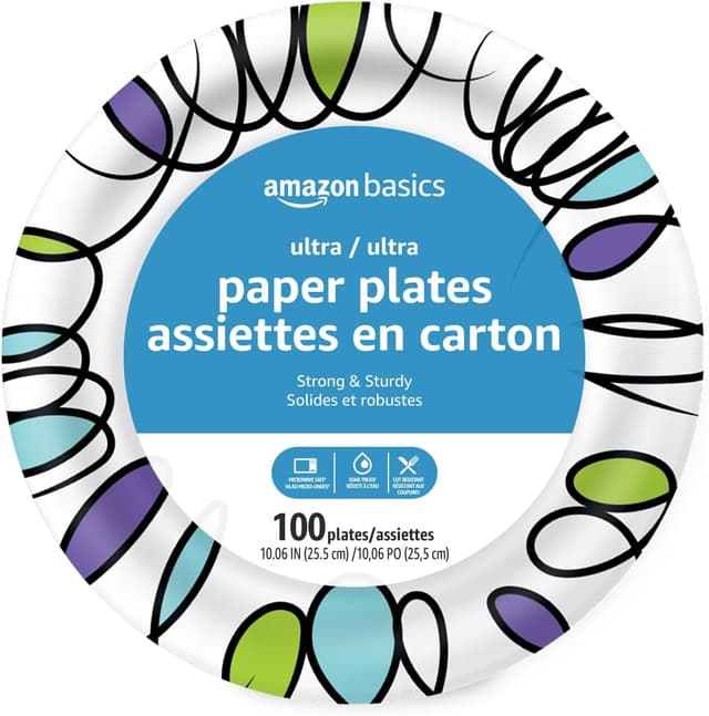 Imagen de Amazon Basics Ultra Paper Plates 🍽 en OfertitasTOP