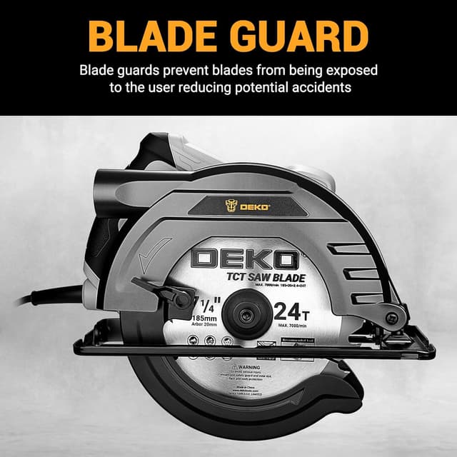 Thumbnail 6 de DEKOPRO circular saw 1200W, 185mm