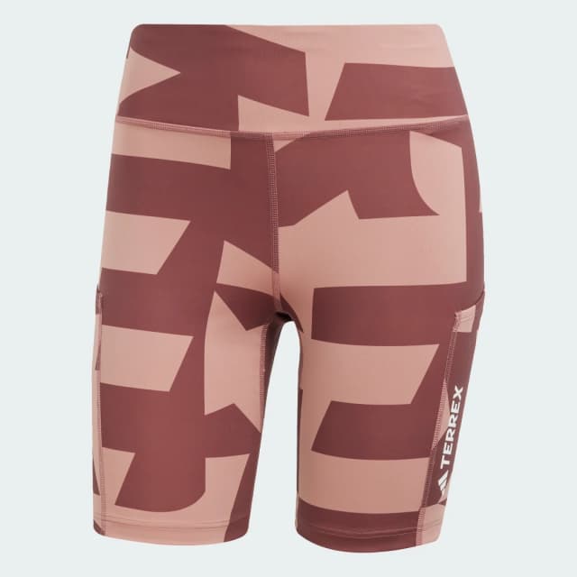 Detalle 2 de adidas Terrex Multi 8-Inch Printed: mallas cortas rosa para trail y actividad