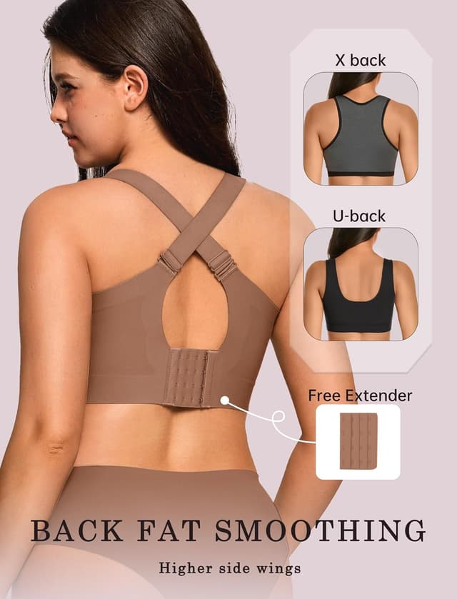 Detalle de OEAK Wireless Jelly Bra Plus Size Supportive Bra