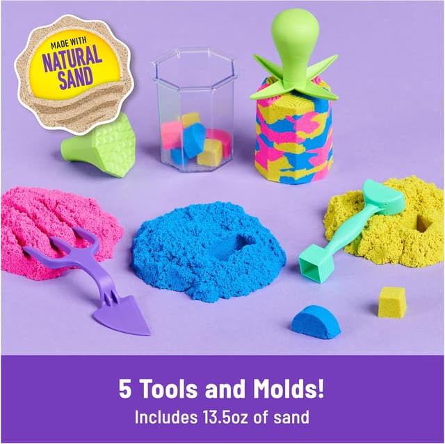 Detalle 2 de Kinetic Sand Squish N’ Create 382 g 🎨