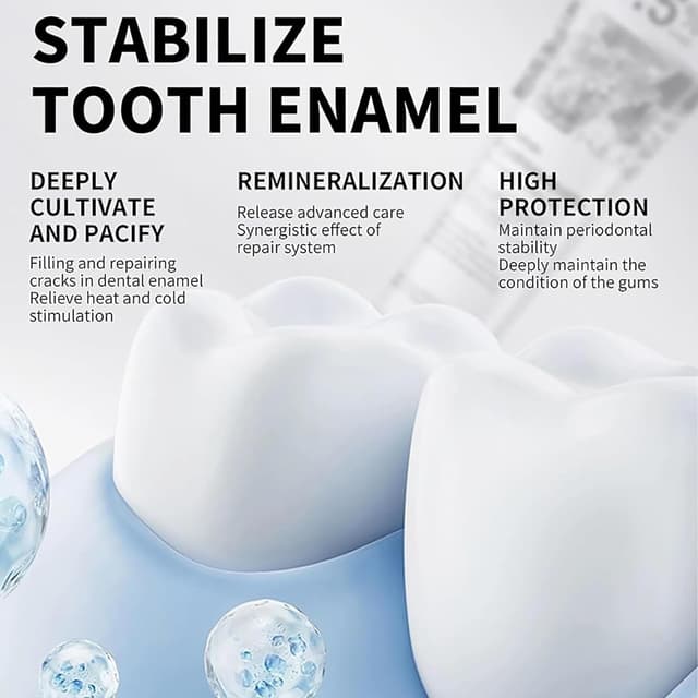 Detalle de Ayzololo 7.5% Hydroxyapatite Toothpaste for Enamel Protection (Fluoride-Free), Fresh Mint