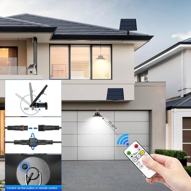 Thumbnail 6 de Lámpara colgante solar para exteriores IP65 5 m