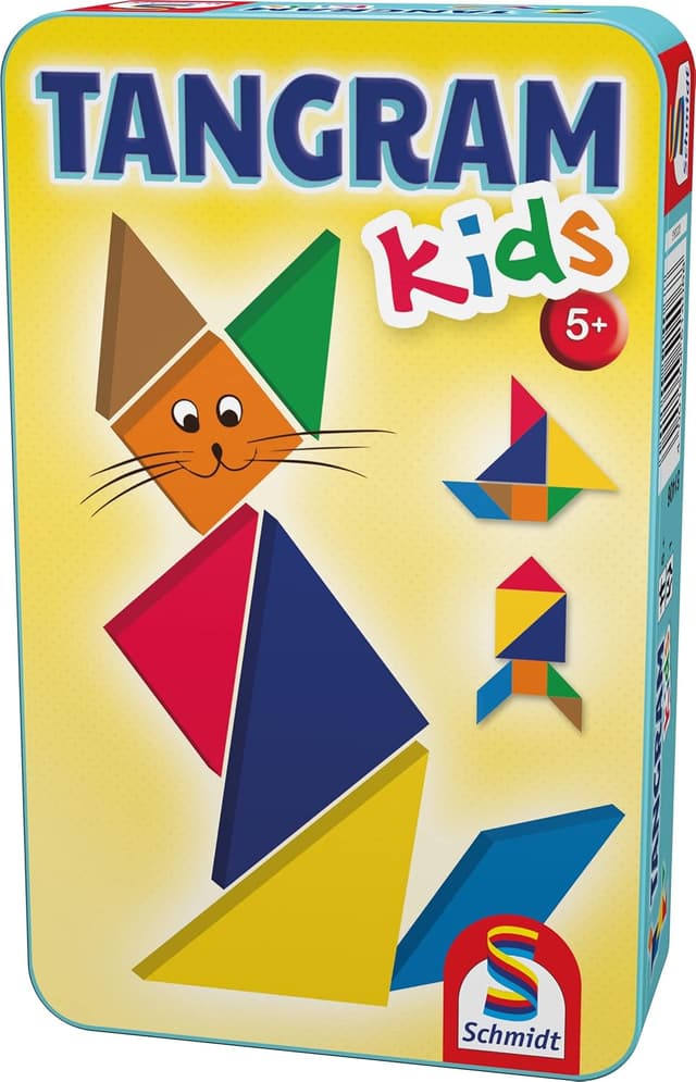 Detalle de Schmidt 51406 Gioco Tangram Kids, puzzle educativo con 7 tavolette di legno