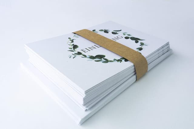 Thumbnail 2 de 15er Einladungskarten-Set 296 x 105 mm ✉