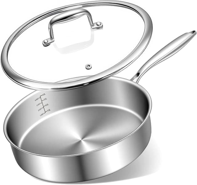 Imagen de EWFEN 12-Inch Tri-Ply Frying Pan en OfertitasTOP