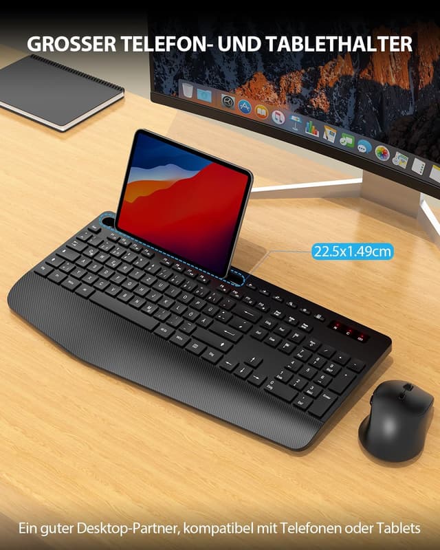 Thumbnail 4 de Kabelloses Tastatur Maus Set 33 Fuß