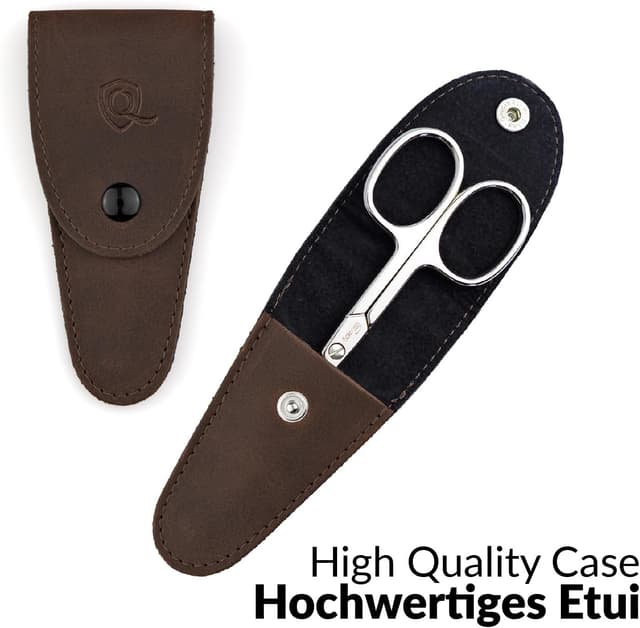 Detalle de marQus Nagelschere aus Solingen mit mikroverzahnter Klinge – zum exakten Schneiden von Fingeln und Füßen inkl. Etui