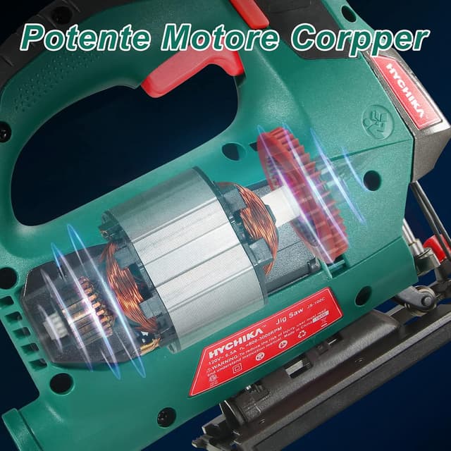 Detalle de HYCHIKA Seghetto alternativo 800W per legno e metallo