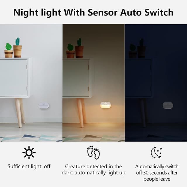 Thumbnail 2 de SAMALICAR Nachtlicht mit Bewegungsmelder