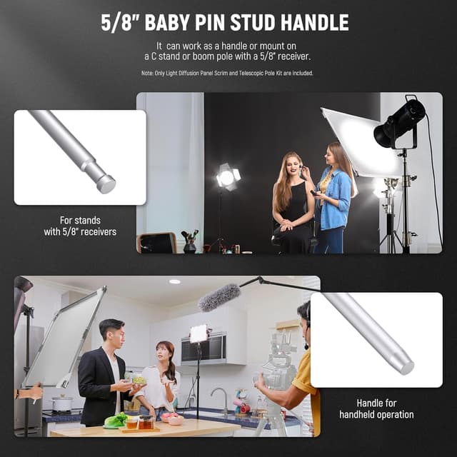 Detalle de Neewer SF7575F light diffusion kit 30x30