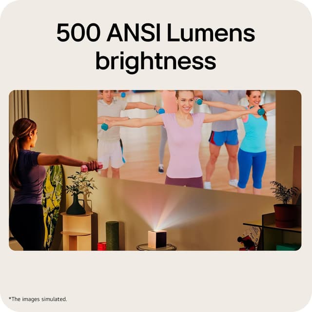 Detalle de LG CineBeam S PU615U compact ultra short throw 4K projector with RGB laser