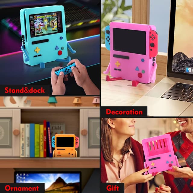 Thumbnail 6 de GRAPMKTG Charging Stand for Nintendo Switch Accessories (Portable Dock for Switch OLED) — Blue