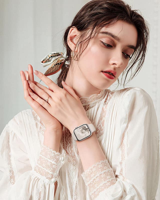 Detalle de Yoohoo 5-Pack Silicone Watch Strap for Apple Watch (soft sport replacement bands, multiple sizes)