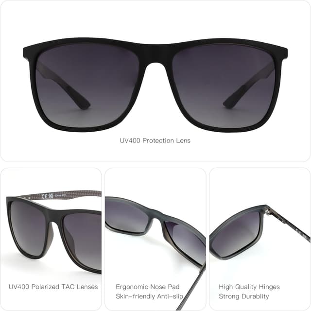 Detalle 2 de ZENOTTIC Occhiali da sole polarizzati 58 mm