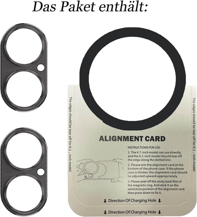 Thumbnail 1 de Kameraschutz für iPhone 16 6,1 Zoll 2 Stück