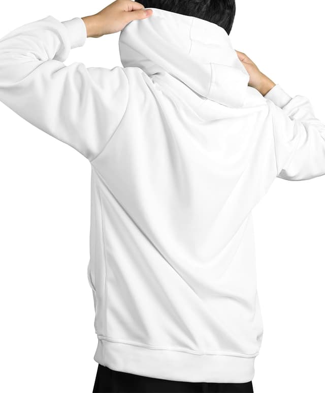 Detalle 2 de Gavliuu Herren Zip Hoodie mit Stehkragen & Doppelkapuze (300 g/m²) – Loose Fit für Frühling, Herbst & Winter