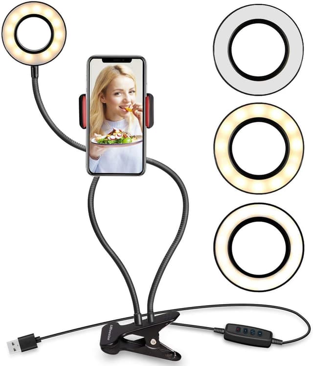 Thumbnail 6 de UBeesize 10" Key Light for Streaming — Desk Ring Light with Adjustable Arm