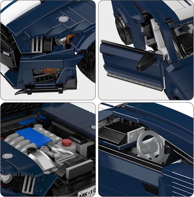 Thumbnail 5 de Mould King 10208 Muskel-Sportwagen Modellbausatz 1556