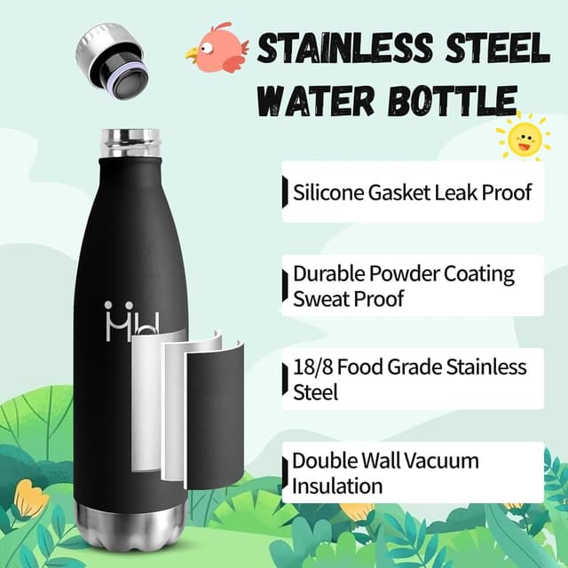 Detalle 2 de Mulbijeo Botella 500ML Acero Inoxidable 18/8