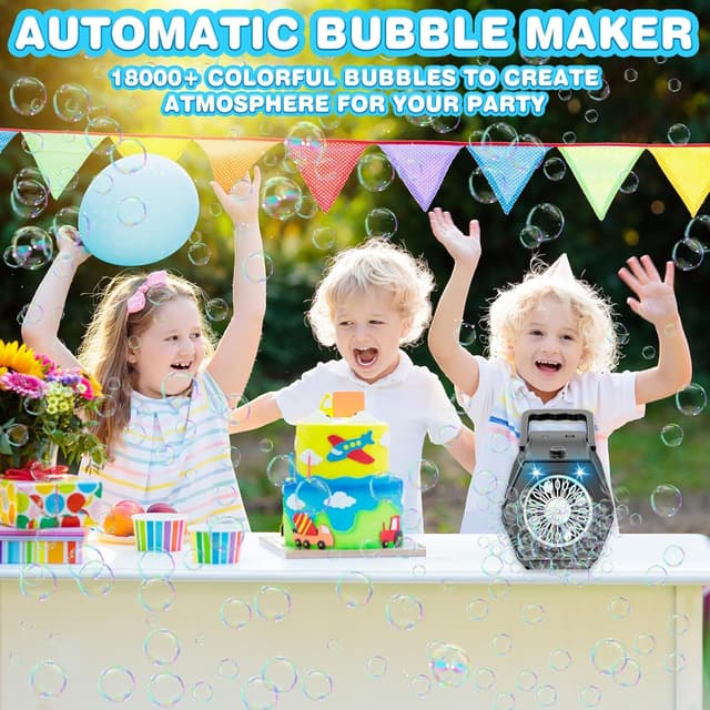 Thumbnail 3 de Bubble Machine 18,000+ Bubbles Per Minute