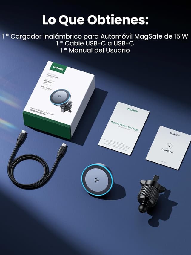 Thumbnail 8 de UGREEN Cargador Inalámbrico Coche Qi2 15W 🚗 Soporte Magnético