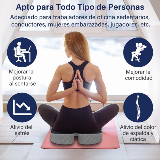 Thumbnail 4 de Juspota Cojin Silla Oficina cojín ortopédico 45x40