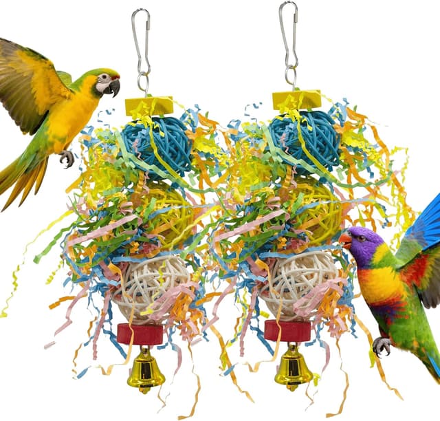 Thumbnail 6 de 2 Pcs Bird Toys for Parrots Shredding Toy Corn Cob