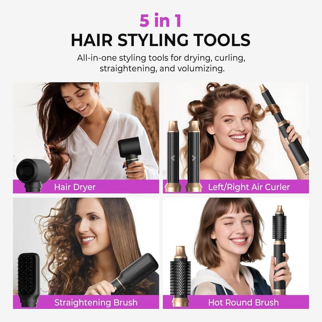 Detalle 2 de UMIGA 5 in 1 Airstyler Set mit 1000 W